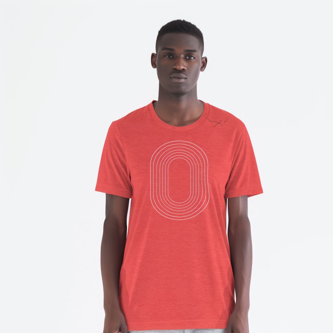 Track Oval Tee - Red