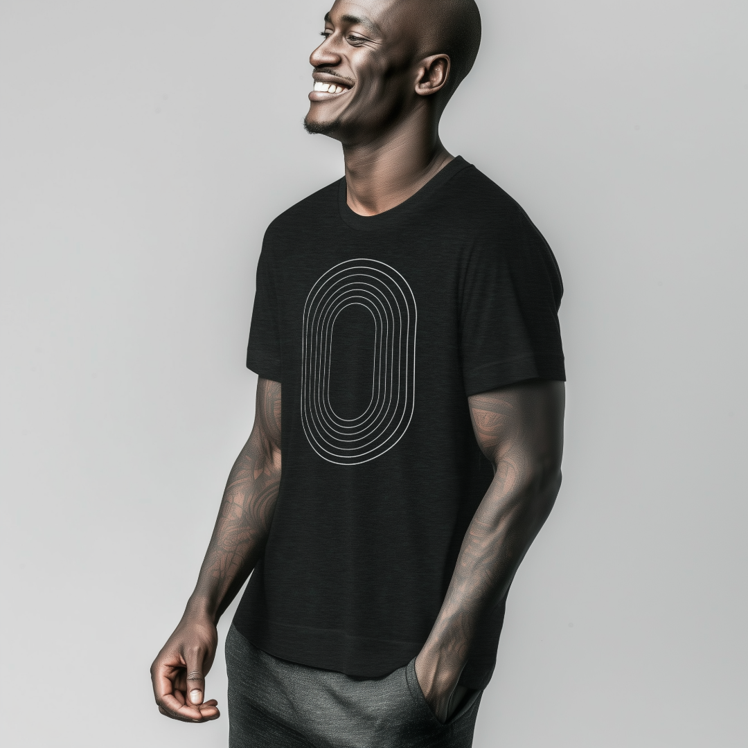 Track Oval Tee - Dark Grey