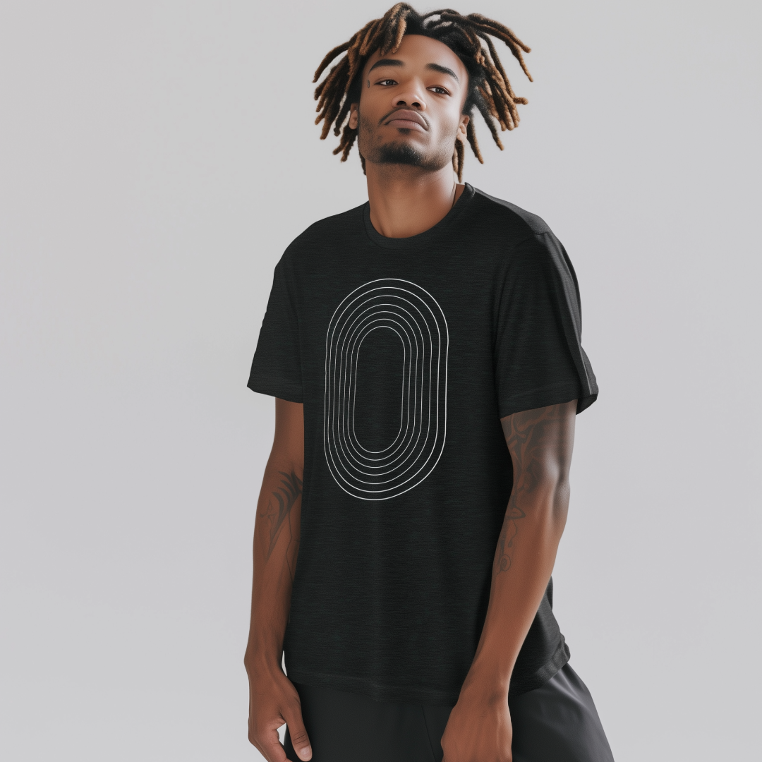 Track Oval Tee - Dark Grey