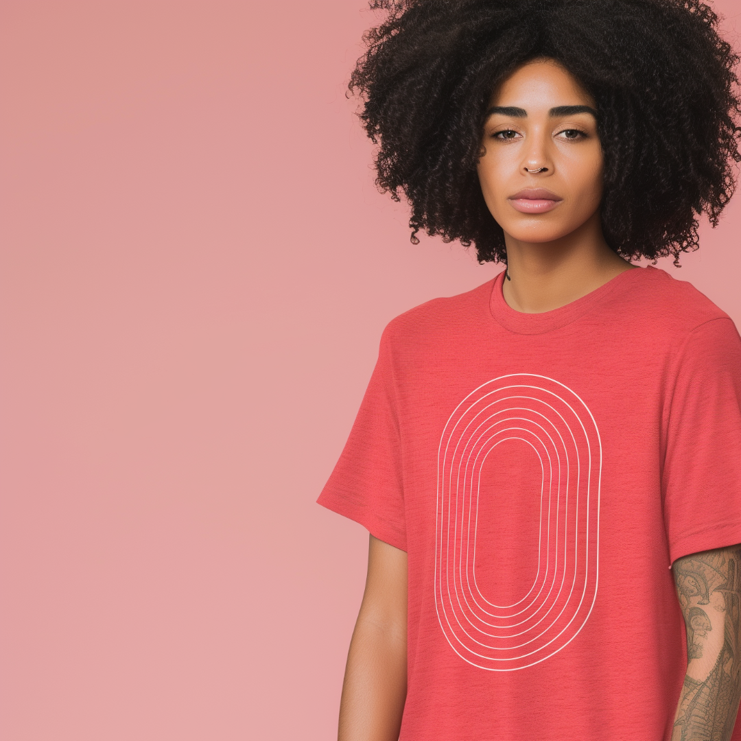 Track Oval Tee - Red