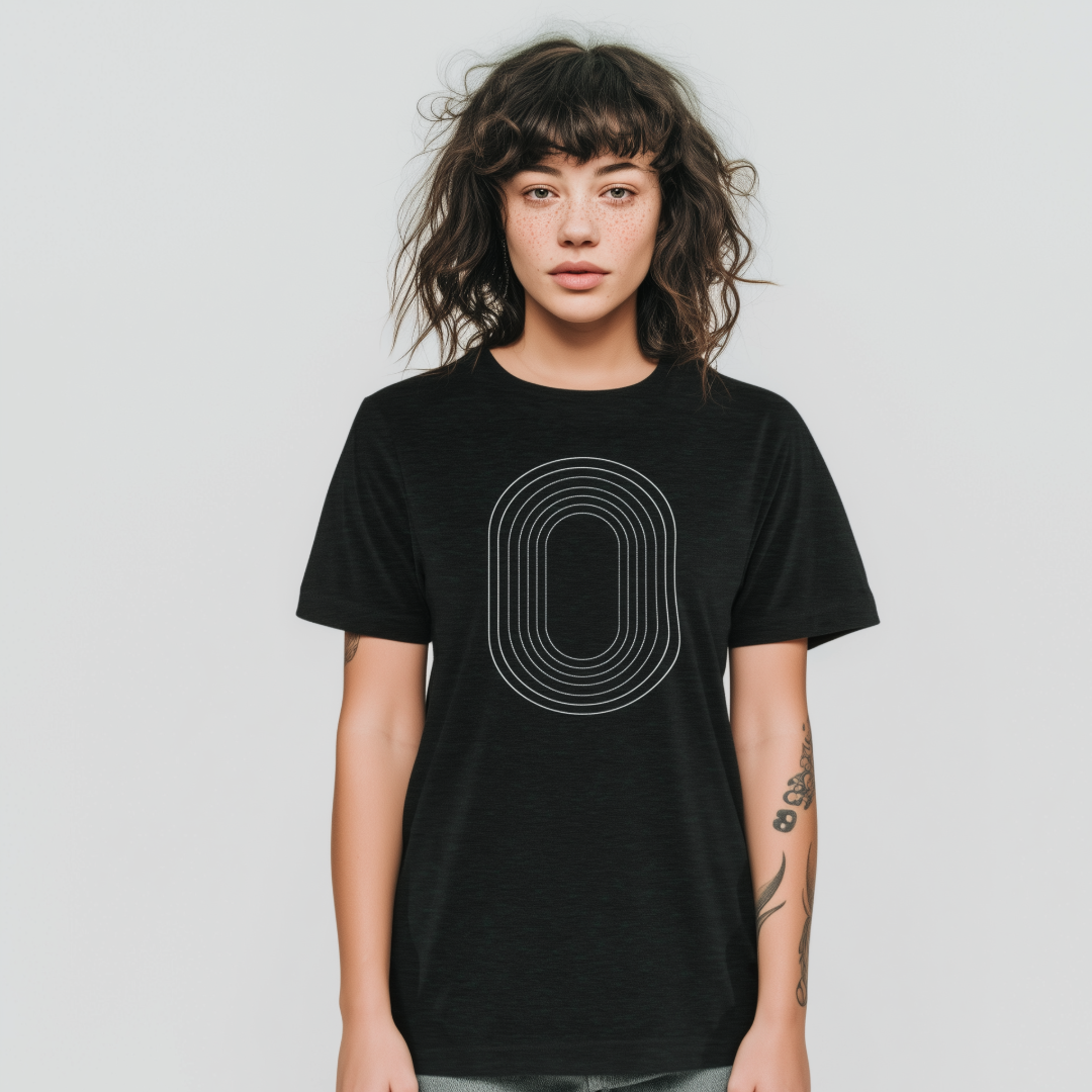 Track Oval Tee - Dark Grey