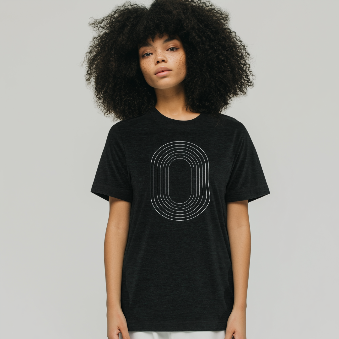 Track Oval Tee - Dark Grey