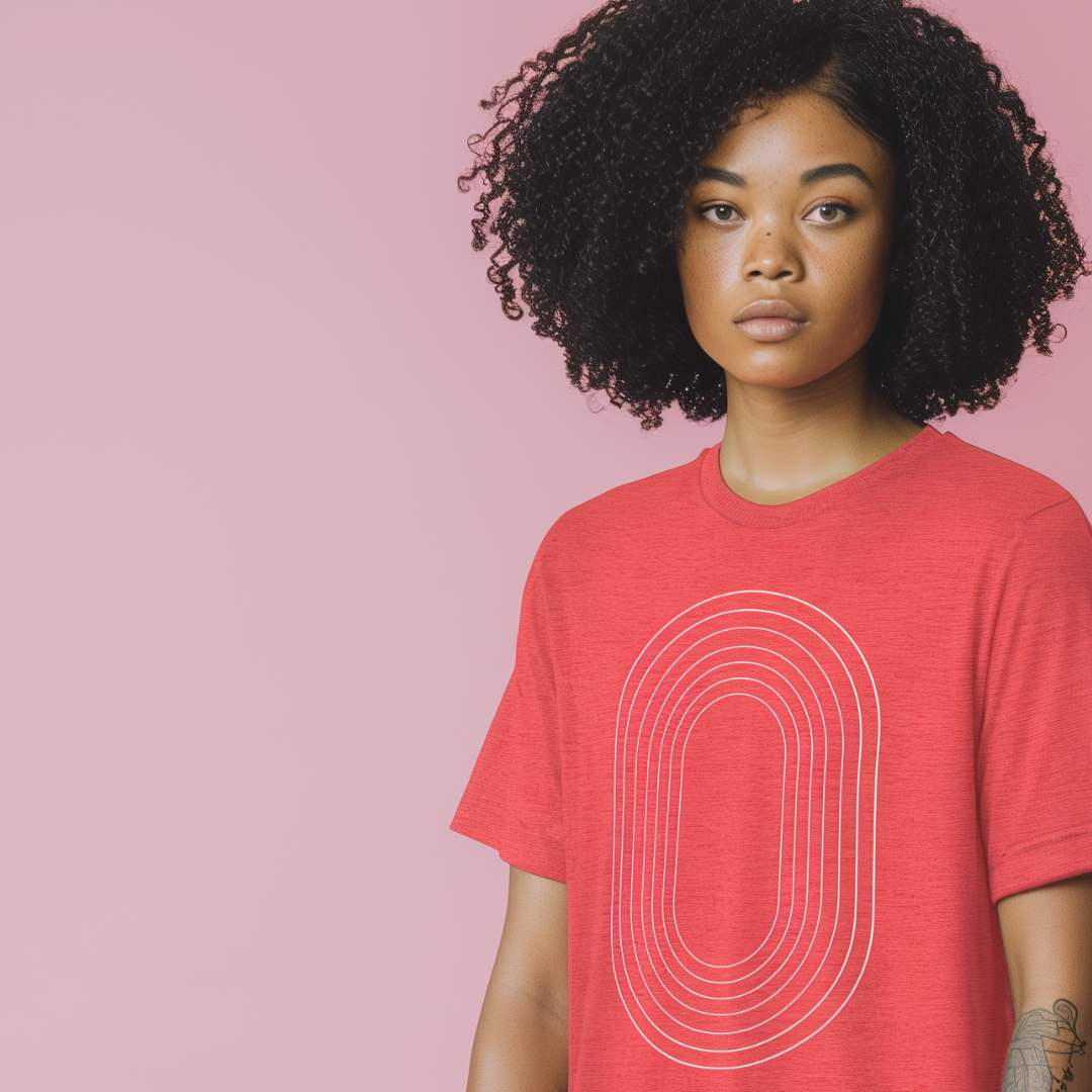 Track Oval Tee - Red