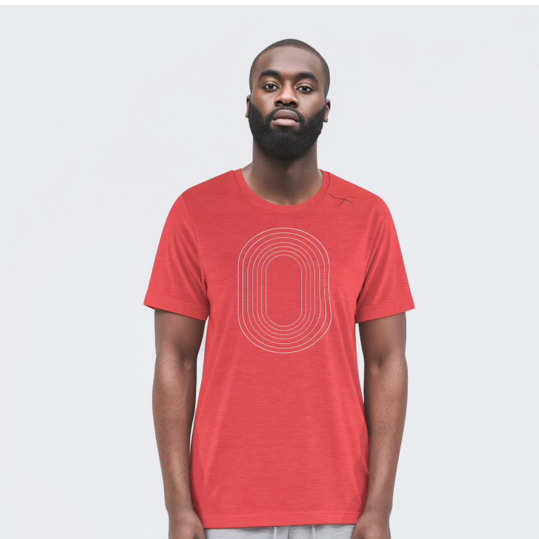 Track Oval Tee - Red