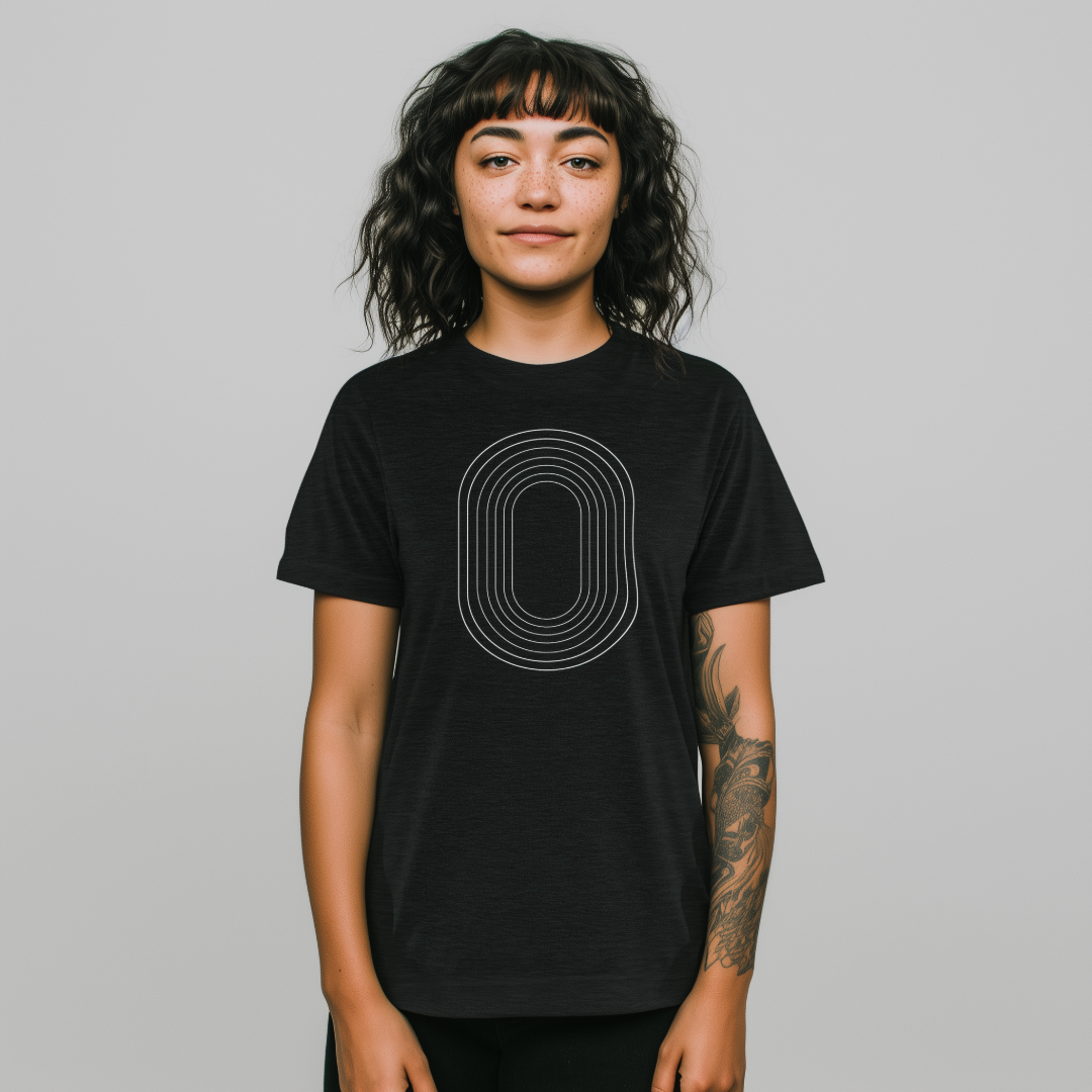 Track Oval Tee - Dark Grey