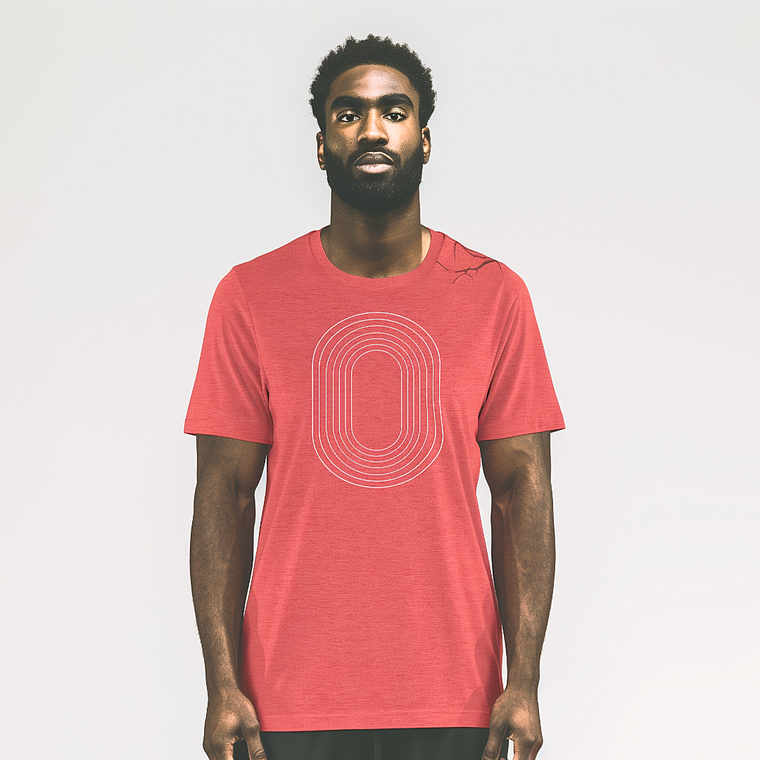 Track Oval Tee - Red
