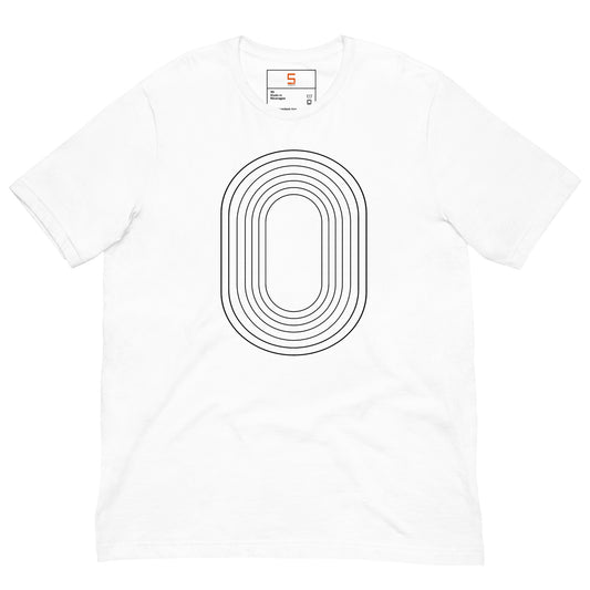 Track Oval Tee - White